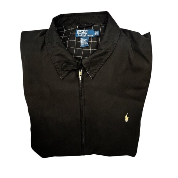 Men’s Polo Ralph Lauren Harrington Jacket 3XB Black Full Zip Windbreaker Classic - Picture 8 of 8